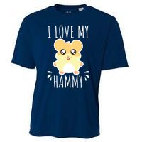 I Love My Hammy Hamster Gift Costume Outfit Cooling Performance Crew T-Shirt