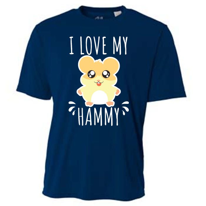 I Love My Hammy Hamster Gift Costume Outfit Cooling Performance Crew T-Shirt