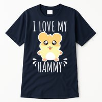 I Love My Hammy Hamster Gift Costume Outfit Tall T-Shirt