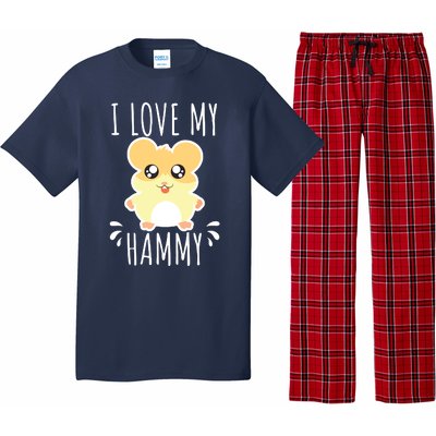 I Love My Hammy Hamster Gift Costume Outfit Pajama Set