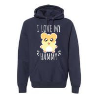 I Love My Hammy Hamster Gift Costume Outfit Premium Hoodie