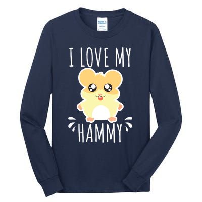 I Love My Hammy Hamster Gift Costume Outfit Tall Long Sleeve T-Shirt