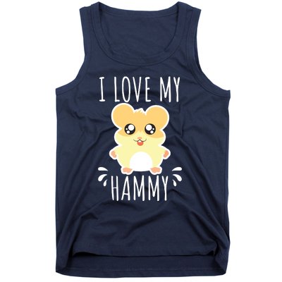 I Love My Hammy Hamster Gift Costume Outfit Tank Top