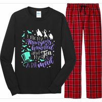 I Like My Mansions Haunted And My Tea A Bit Mad Halloween Long Sleeve Pajama Set