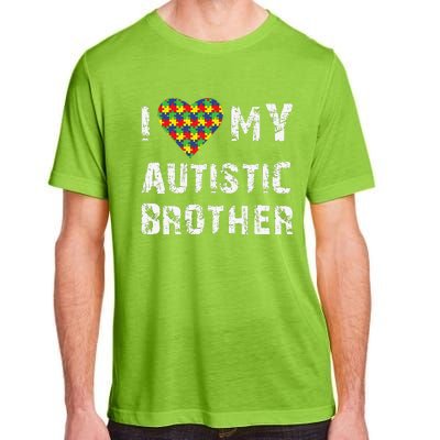 I Love My Autistic Brother Autism Awareness Day Adult ChromaSoft Performance T-Shirt