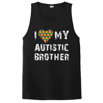 I Love My Autistic Brother Autism Awareness Day PosiCharge Competitor Tank