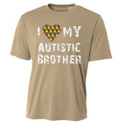 I Love My Autistic Brother Autism Awareness Day Cooling Performance Crew T-Shirt