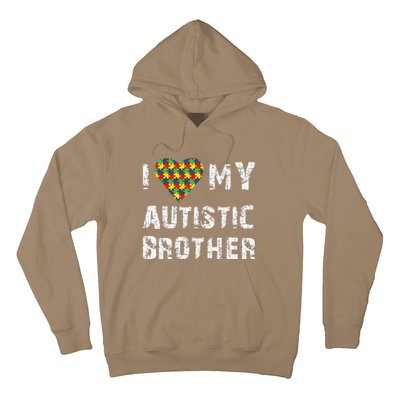 I Love My Autistic Brother Autism Awareness Day Hoodie