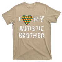 I Love My Autistic Brother Autism Awareness Day T-Shirt