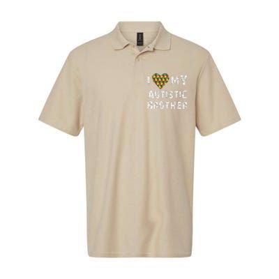 I Love My Autistic Brother Autism Awareness Day Softstyle Adult Sport Polo