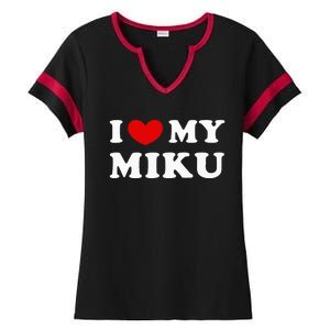 I Love My Miku Ladies Halftime Notch Neck Tee