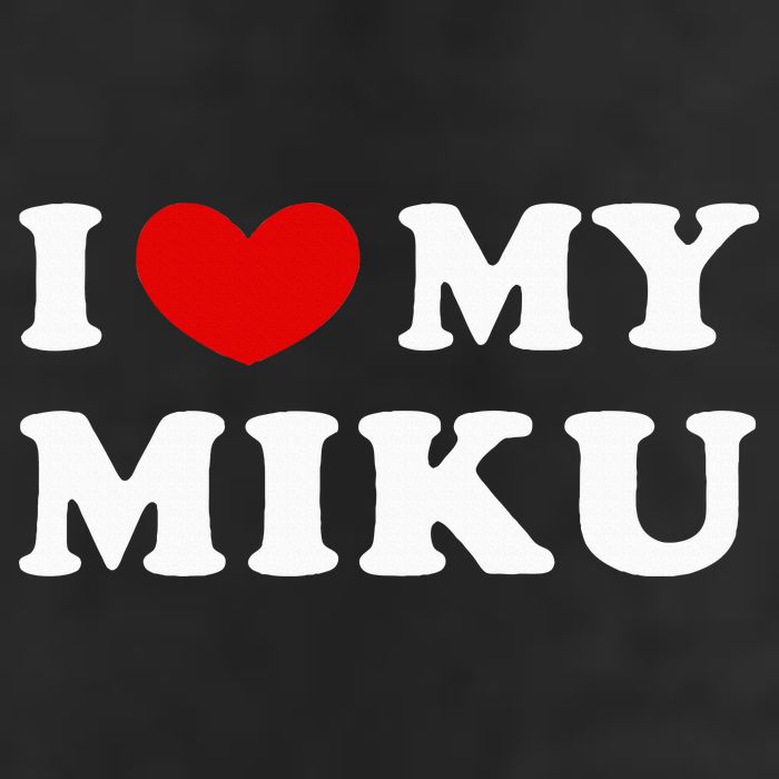 I Love My Miku 7 Panel Mesh Trucker Snapback Hat