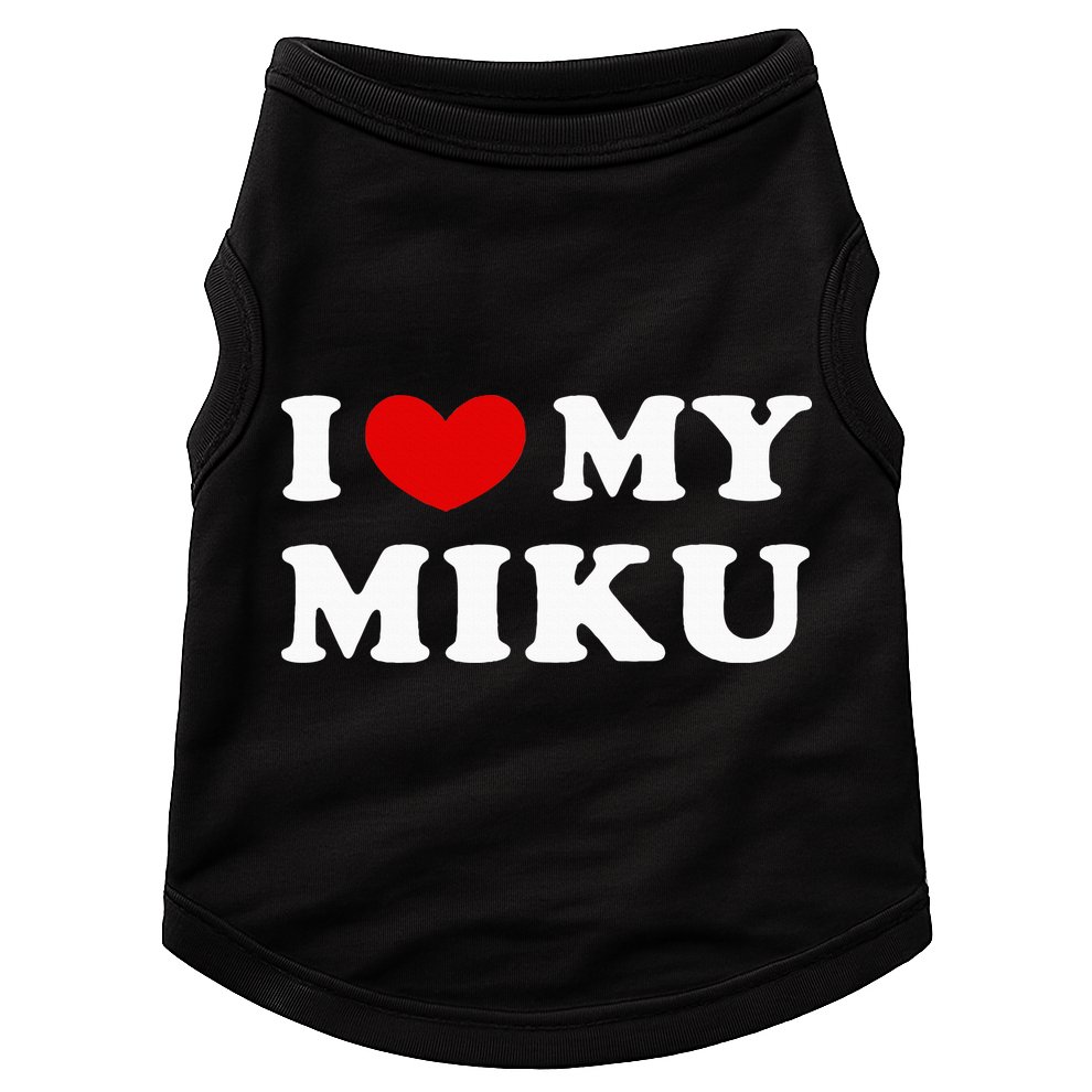 I Love My Miku Doggie Tank