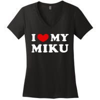 I Love My Miku Women's V-Neck T-Shirt