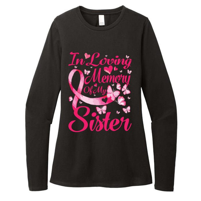 In Loving Memory Of My Sister Breast Cancer Awareness Womens CVC Long Sleeve Shirt