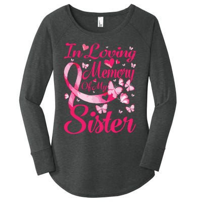 In Loving Memory Of My Sister Breast Cancer Awareness Women's Perfect Tri Tunic Long Sleeve Shirt