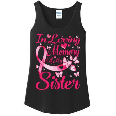 In Loving Memory Of My Sister Breast Cancer Awareness Ladies Essential Tank