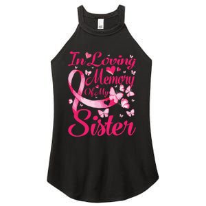 In Loving Memory Of My Sister Breast Cancer Awareness Women's Perfect Tri Rocker Tank