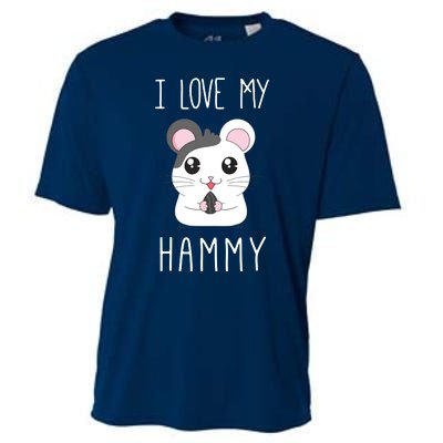 I Love My Hammy For Hamster Lovers Cooling Performance Crew T-Shirt