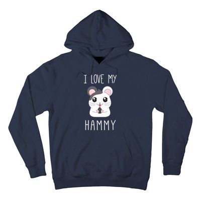 I Love My Hammy For Hamster Lovers Hoodie