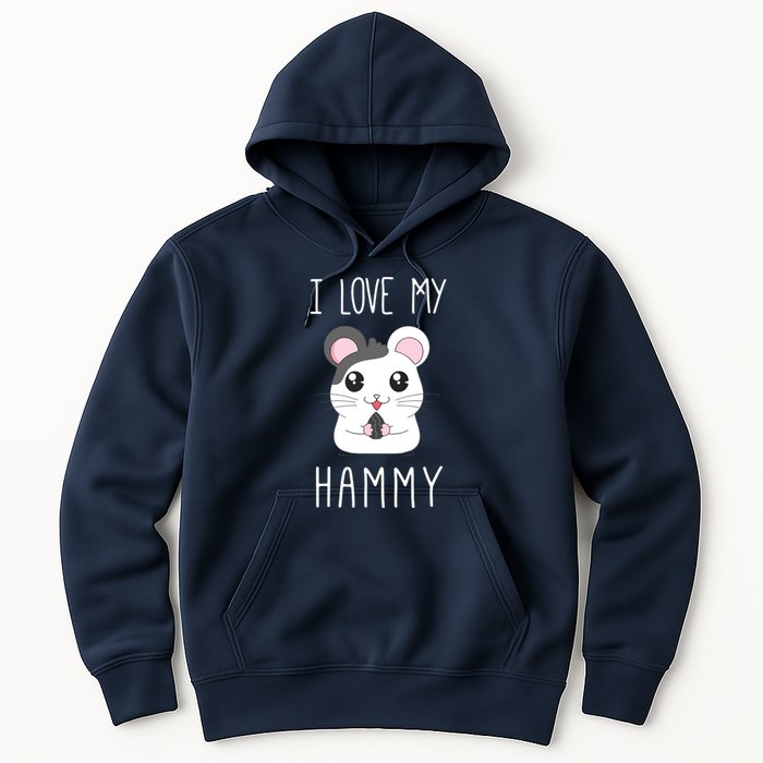 I Love My Hammy For Hamster Lovers Hoodie