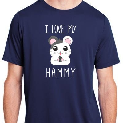 I Love My Hammy For Hamster Lovers Adult ChromaSoft Performance T-Shirt