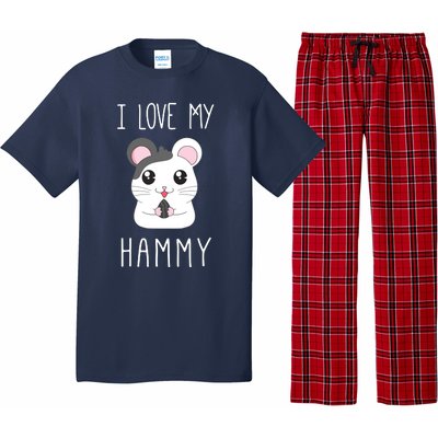 I Love My Hammy For Hamster Lovers Pajama Set