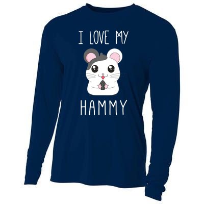 I Love My Hammy For Hamster Lovers Cooling Performance Long Sleeve Crew