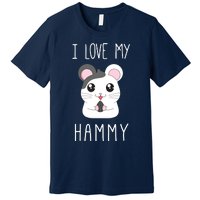 I Love My Hammy For Hamster Lovers Premium T-Shirt