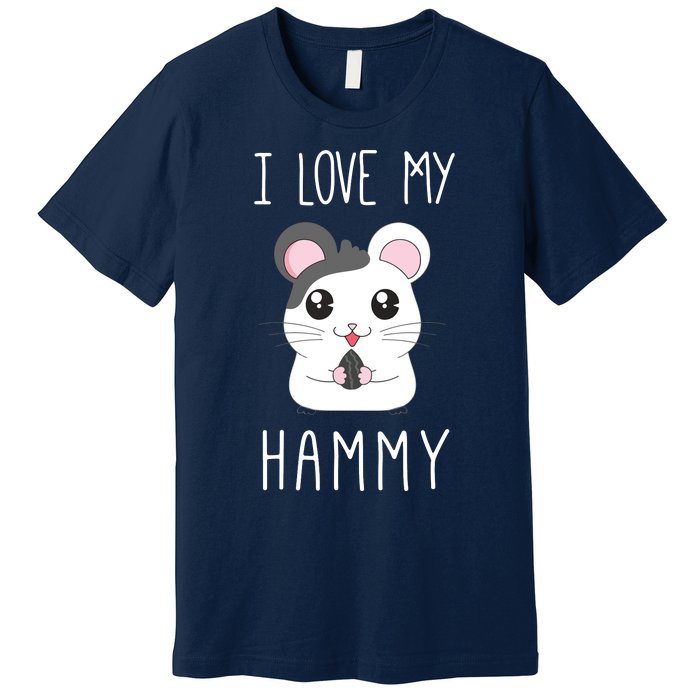 I Love My Hammy For Hamster Lovers Premium T-Shirt