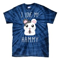 I Love My Hammy For Hamster Lovers Tie-Dye T-Shirt