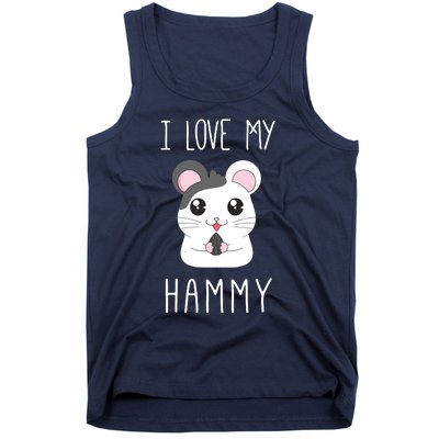 I Love My Hammy For Hamster Lovers Tank Top