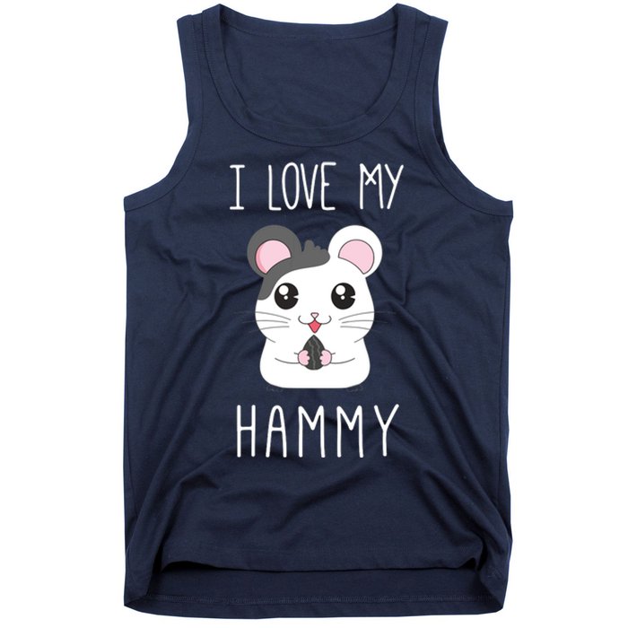 I Love My Hammy For Hamster Lovers Tank Top