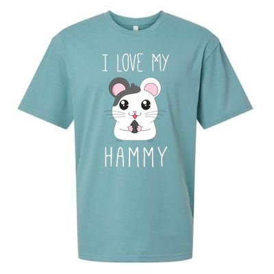 I Love My Hammy For Hamster Lovers Sueded Cloud Jersey T-Shirt