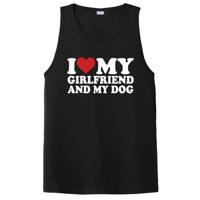 I Love My Girlfriend And My Dog PosiCharge Competitor Tank