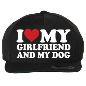 I Love My Girlfriend And My Dog Wool Snapback Cap