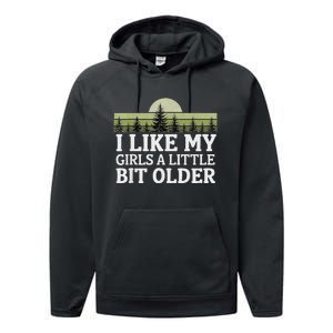 I Like My A Little Bit Older Forest Trees Nature Outd Performance Fleece Hoodie