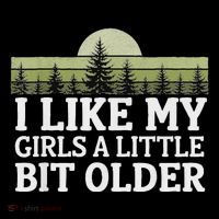 I Like My A Little Bit Older Forest Trees Nature Outd High Crown Mesh Back Trucker Hat