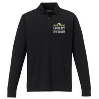 I Like My A Little Bit Older Forest Trees Nature Outd Performance Long Sleeve Polo