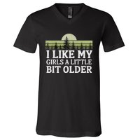 I Like My A Little Bit Older Forest Trees Nature Outd V-Neck T-Shirt