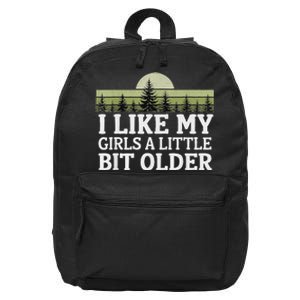 I Like My A Little Bit Older Forest Trees Nature Outd 16 in Basic Backpack