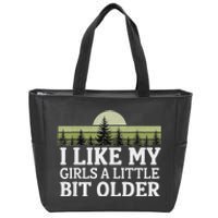 I Like My A Little Bit Older Forest Trees Nature Outd Zip Tote Bag