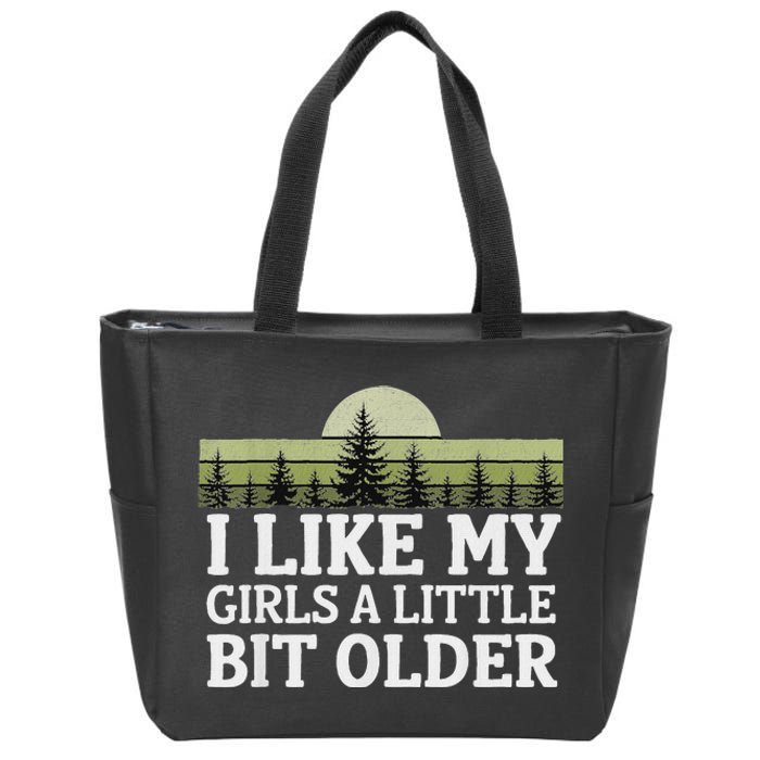 I Like My A Little Bit Older Forest Trees Nature Outd Zip Tote Bag