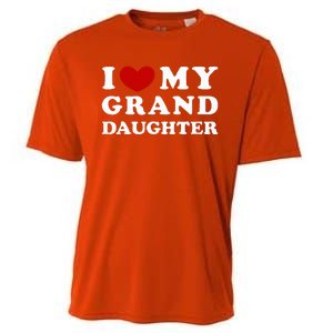 I Love My Granddaughter Cooling Performance Crew T-Shirt