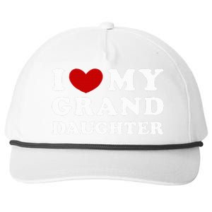 I Love My Granddaughter Snapback Five-Panel Rope Hat