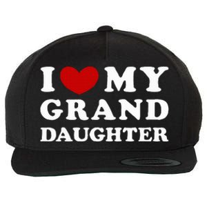 I Love My Granddaughter Wool Snapback Cap