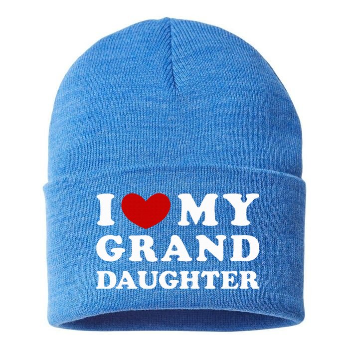 I Love My Granddaughter Sustainable Knit Beanie