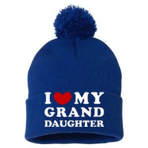 I Love My Granddaughter Pom Pom 12in Knit Beanie