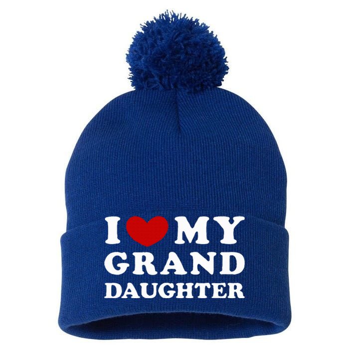 I Love My Granddaughter Pom Pom 12in Knit Beanie