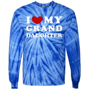 I Love My Granddaughter Tie-Dye Long Sleeve Shirt